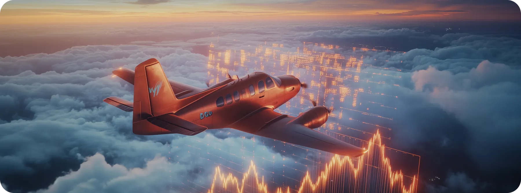 plane in the sky
