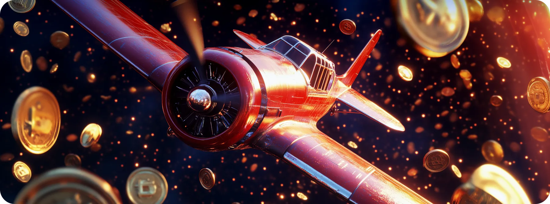 plane in the night sky