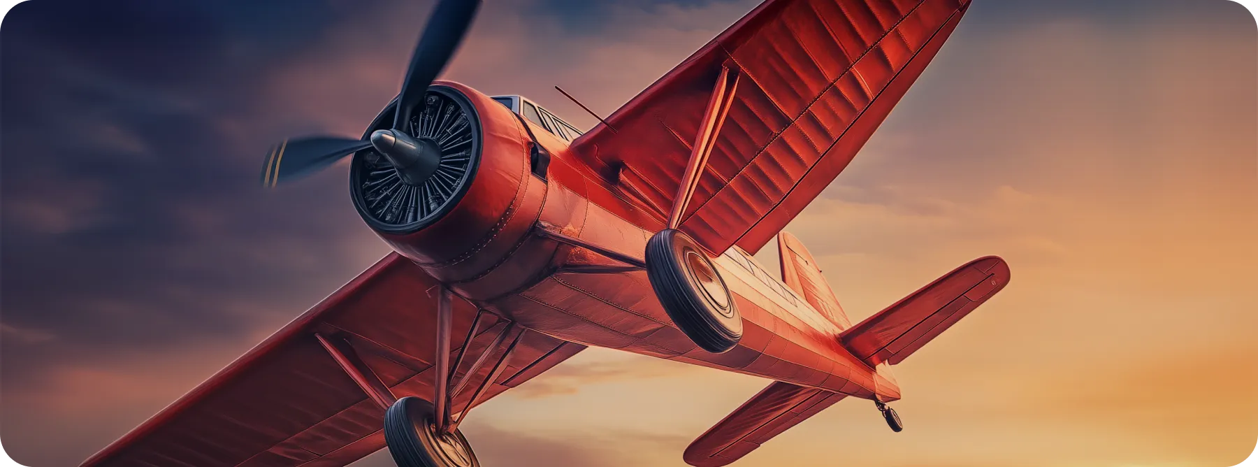 red plane