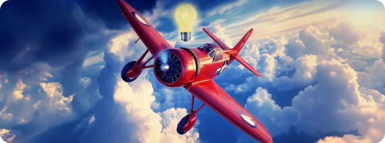 red plane
