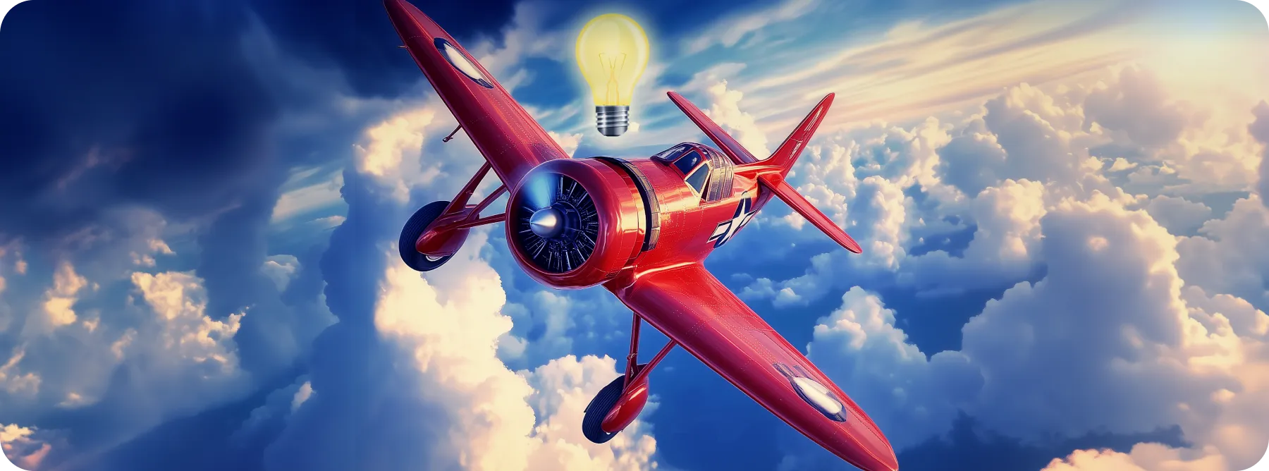 red plane